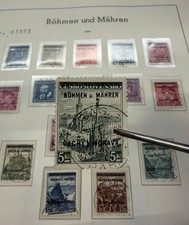 B&ouml;hmen & M&auml;hren 1939-1945 komplette gestempelte Sammlung mit 1-19 gepr&uuml;ft Gilber