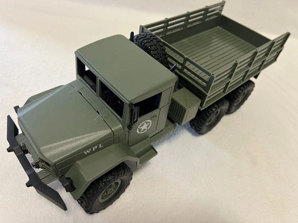 WPL B16 Green RC Military Truck SET 6WD 1/16 Off-road Crawler Car Toy Kids DIY - Image 4 of 4
