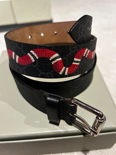 Gucci Monogram Snake Belt