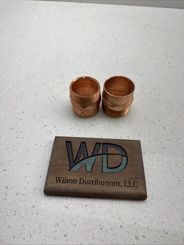 2” Threaded Male Adapter MIP x C Sweat - COPPER PIPE PRESSURE FITTING (Lot Of 2)