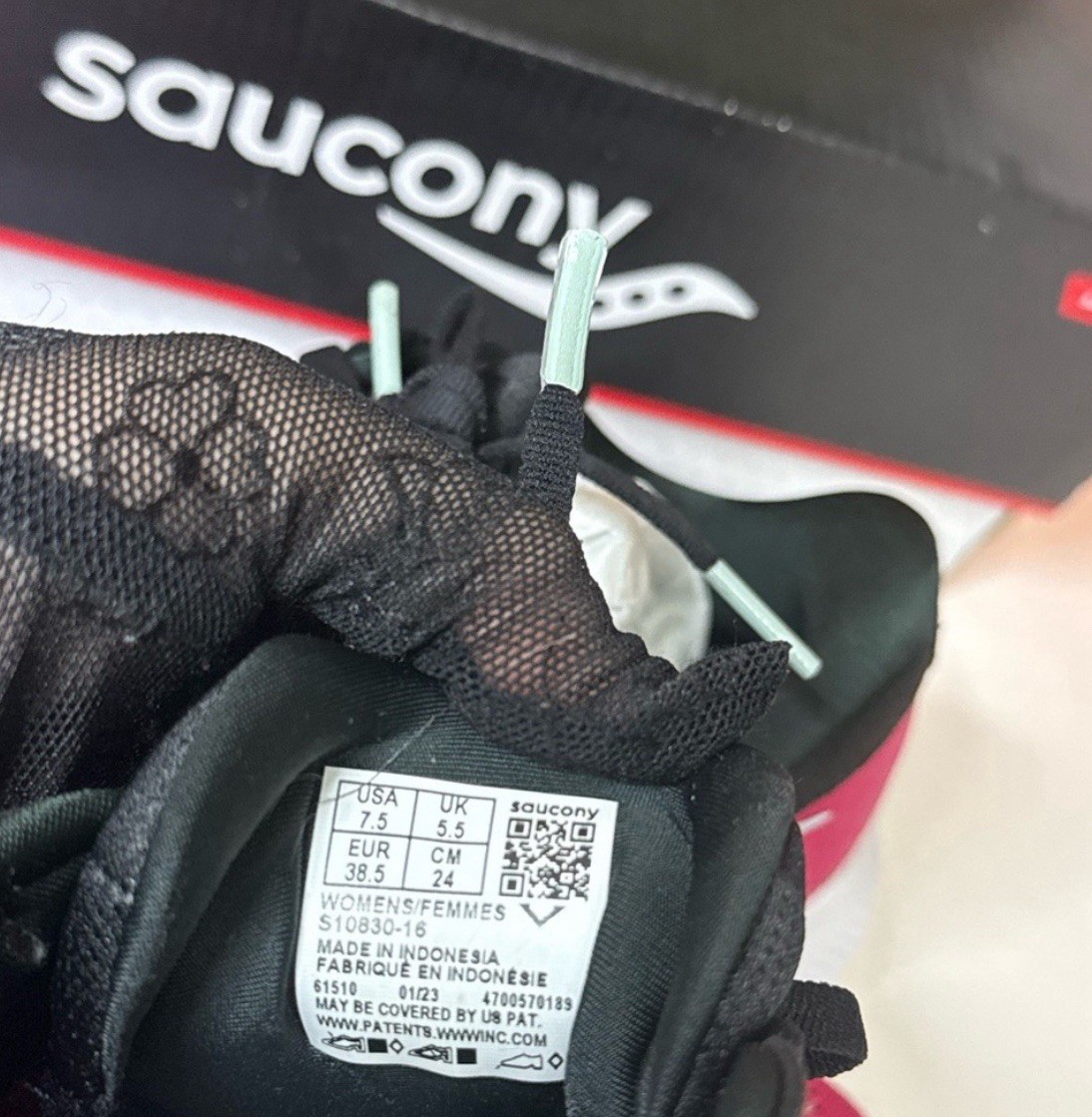 🆕SAUCONY Women's Pink and Black Athletic Shoes ~Open new in box~ SIZE:7.5”/38 thumbnail 15