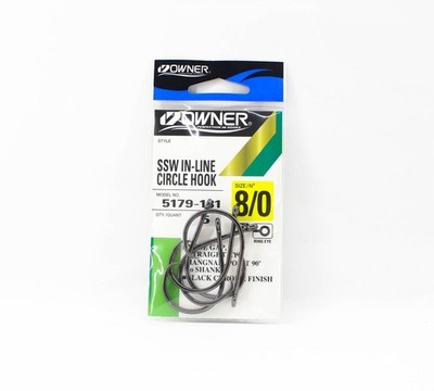 Owner 5179 SSW In Line Circle Hook Size 8/0 (0212)