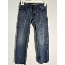 Levi's 505 Regular Fit Boys Jeans Size 8 Reg Medium Wash Blue Denim 24x22