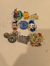 Disney Pin Trading Lot Of 9 Steampunk Happy Birthday Winnie