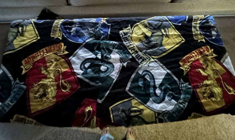 Harry Potter Hogwarts house crest infinity scarf