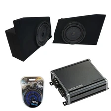 10-15 Chevy Camaro Coupe Rear Side Kicker CompVT CVT10 Dual 10" Sub Box CXA800.1