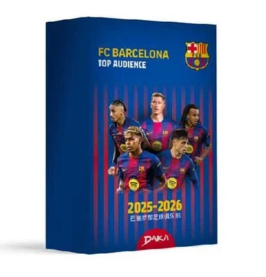 DAKA 2025-26 TOP AUDIENCE BARCELONA SEALED BOX LAMINE YAMAL MESSI RONALDO AUTO