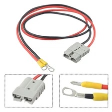 Long lasting 50A Battery Charging Connector PVC+Copper Cable for Power Supplies