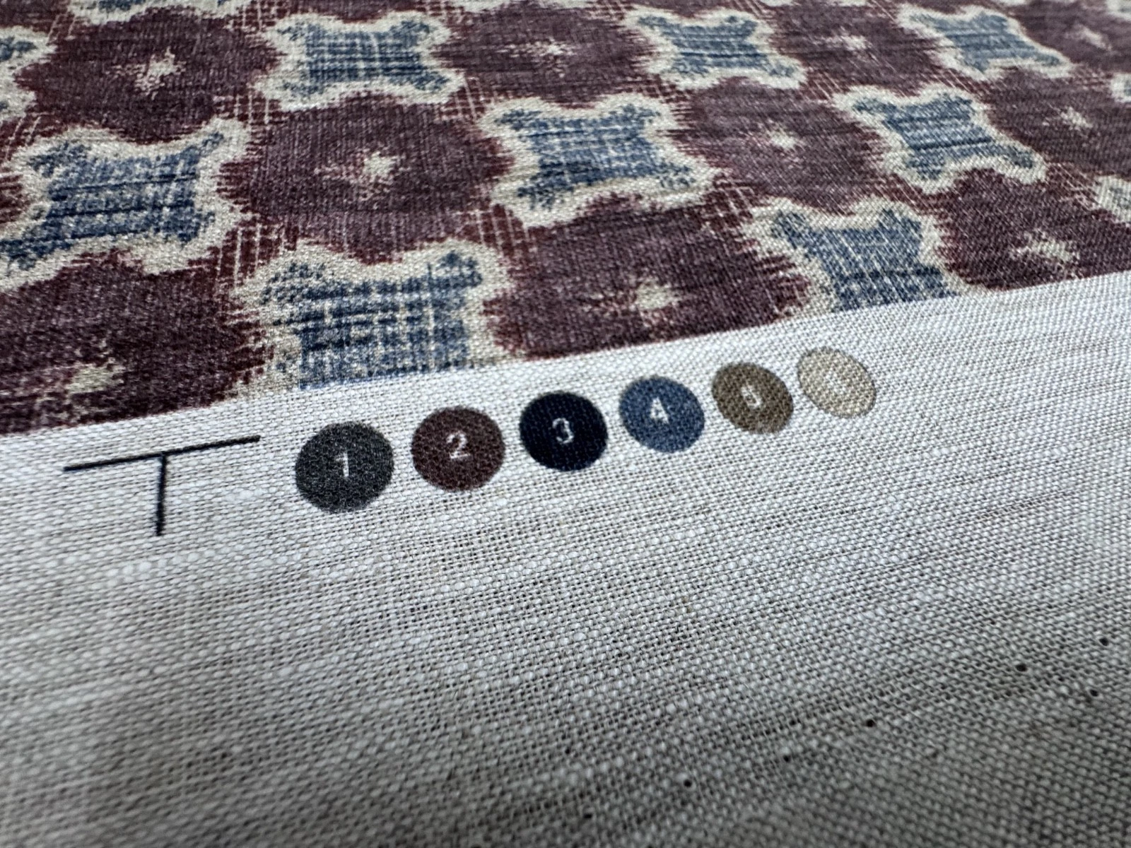 McLaurin & Piercy Kasuri Designer Fabric 3.8 Yards + 69” Allowance Linen 2024 image 8