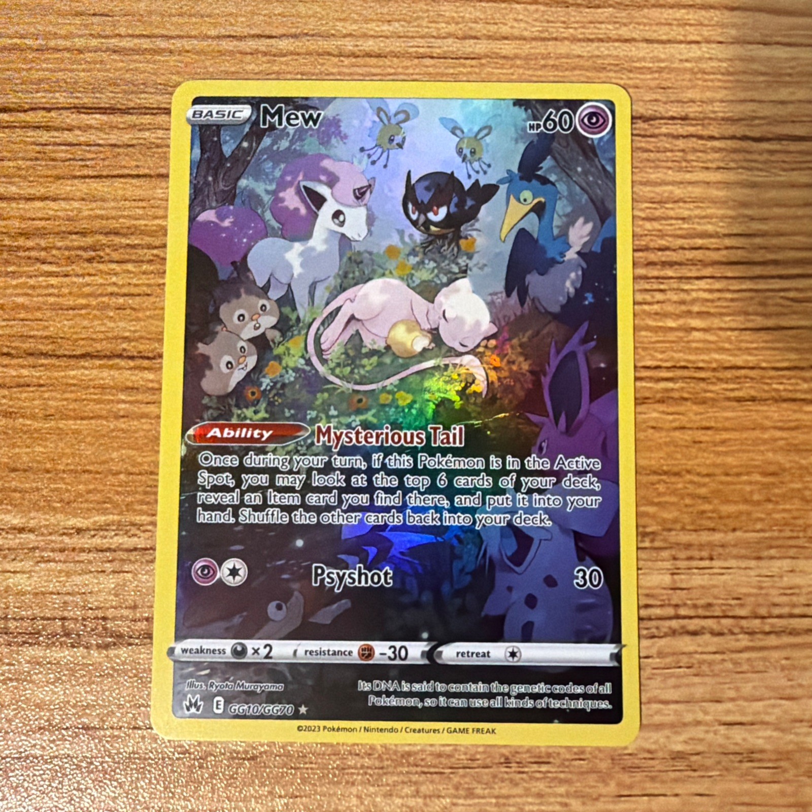 Pokemon TCG Mew GG10/GG70 Crown Zenith Galarian Gallery Ultra Rare Holo