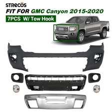 Front Bumper Cover Lower Valance Assembly For 2015-2020 Gmc Canyon W/ Tow Hook