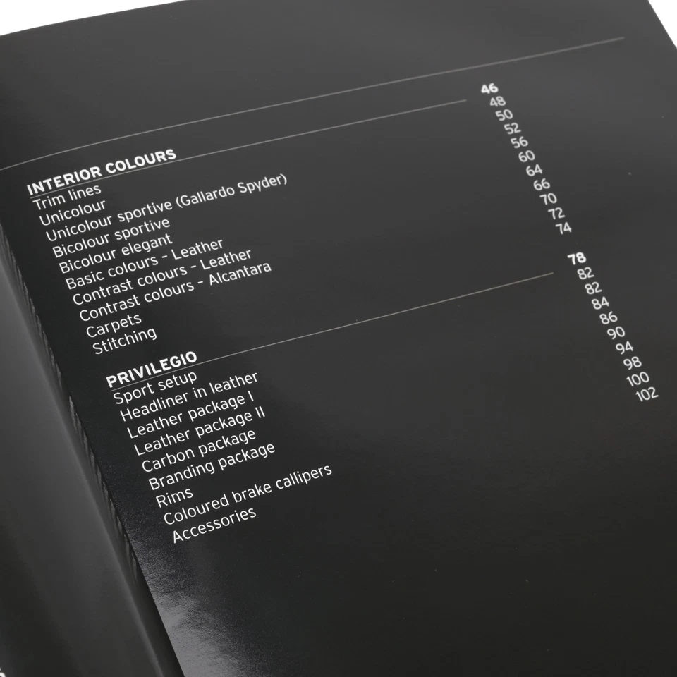 Lamborghini Gallardo 2005-2008 cupé Spyder encuadernado duro folleto del concesionario Foto 2 de 4