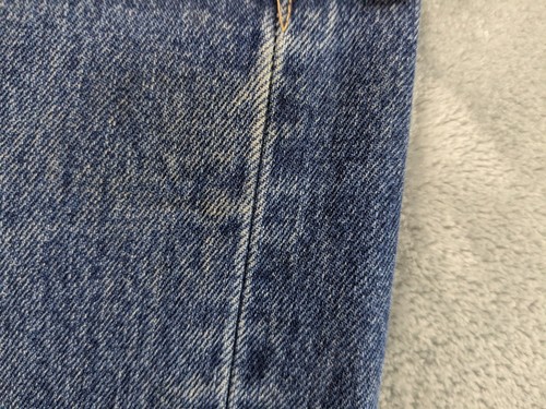 Vintage Levis 501 Jeans Mens 38x32 Blue Button Fly Dark Wash Faded Stains Y2K - Picture 10 of 24