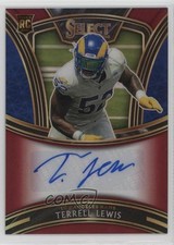 2020 Panini Select Signatures Red Prizm 25/50 Terrell Lewis #SS-TLE Auto 0c2