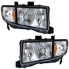 Driver and Passenger Side Headlights For Honda Ridgeline 2006-2008 Halogen