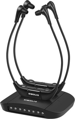 SIMOLIO Digital Wireless Headphones for TV, 3 Tone, Separate Volume & Balance