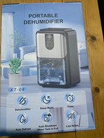 Portable Dehumidifier XT-08 Black/Silver Digital Touch Display 48hr Timer