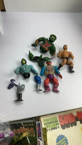 Vintage 80s MOTU He-Man Action Figures Lot - Imperfect Parts