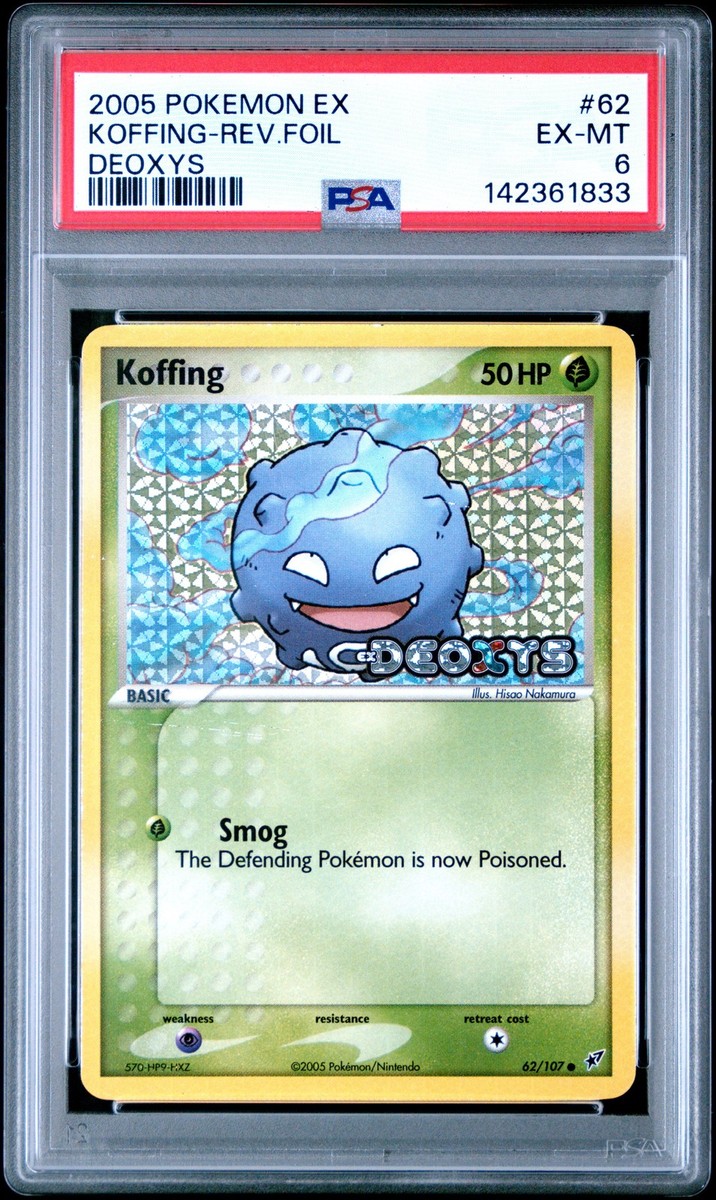 2005 POKEMON EX DEOXYS #62 KOFFING-REVERSE FOIL PSA 6 | eBay