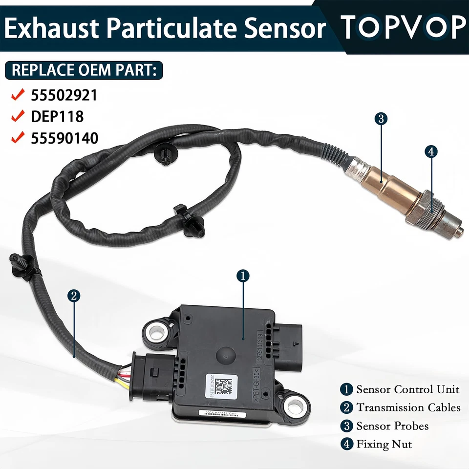 Датчик частиц выхлопной системы 55502921 для Chevy Colorado GMC Canyon 2,8 л 2016-2021 - Изображение 2 из 4