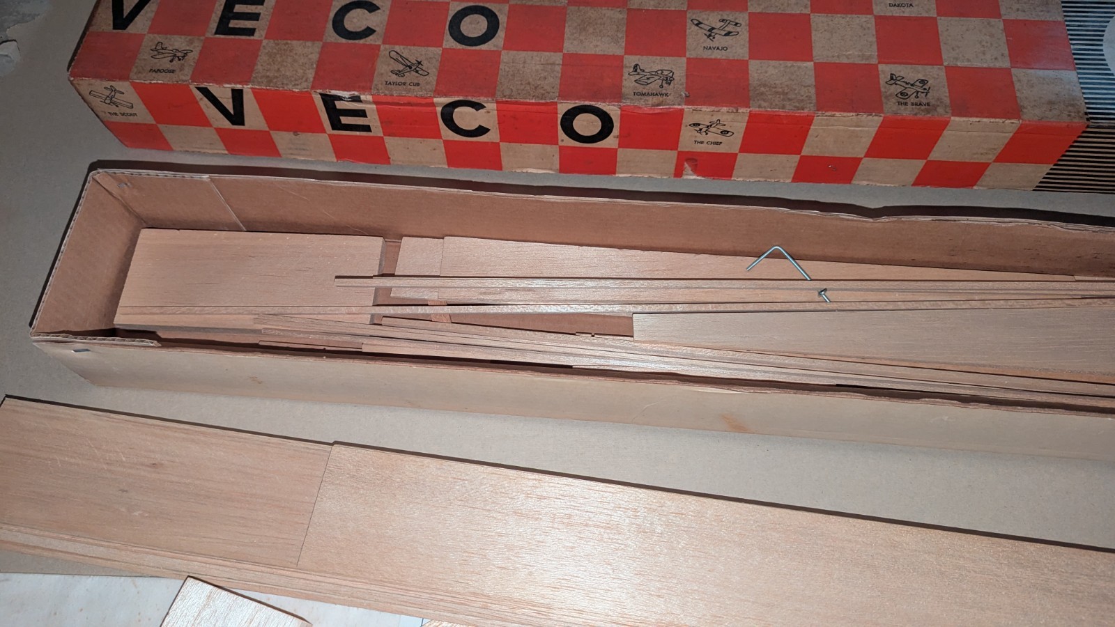 Control Line Balsa Kit Vintage VECO “The Smoothie” Control Line Airplane Kit Balsa Wood | eBay