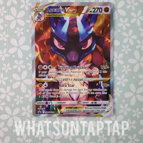 Pokemon Karte Lucario Vstar SWSH291 Black Star Promo Schwert Schild Krone Zenith LP