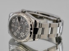 Rolex Datejust Rhodium Floral Motif Dial 31mm Watch - 2011 - 178344