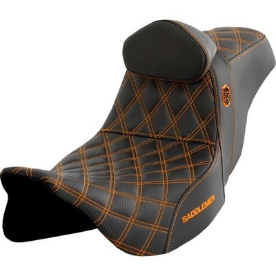 Saddlemen Pro Series SDC Performance Gripper Sitz Mit Fahrerlehne - Orange