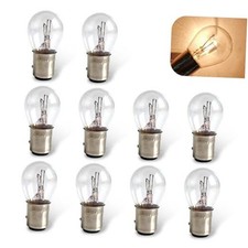 Car 1157 Halogen Brake Light 2.06 X 1.04 P215w S25 Bay15d High 10 Pcs White