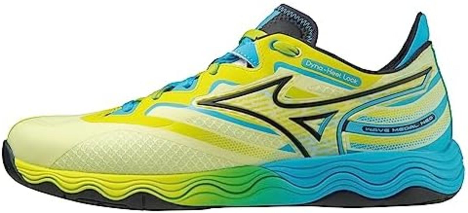 MIZUNO Table Tennis Shoes WAVE MEDAL NEO 81GA2325 Yellow Blue US9(27cm) F/S NEW