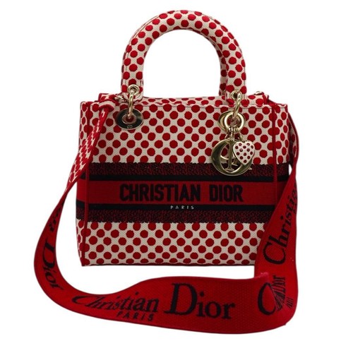 Christian Dior polka dot shoulder bag LADY D LITE