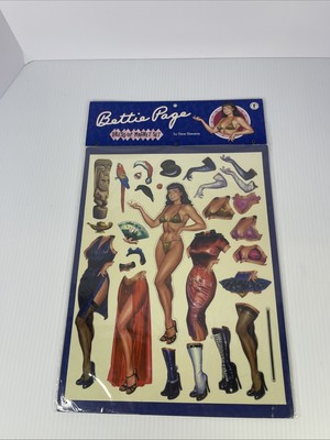 BETTIE PAGE DAVE STEVENS Dress-Up MAGNET SET Dark Horse 2000 NEW SEALED Betty