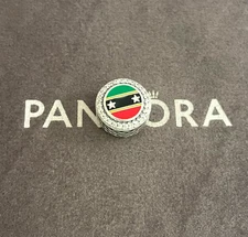 Pandora St.Kitts &Nevis Flag Exclusive Charm Bead S925 Sterling Silver