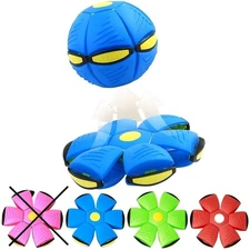 Magic Flying Saucer Bouncing Ball Durable Elastic