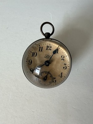 Vintage mechanische Taschenuhr Uhr gewölbtes Glas Nebensekunde Ersatzteile Repa