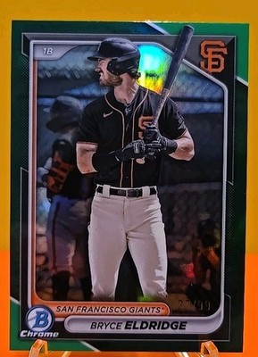 2024 Bowman Draft Chrome Bryce Eldridge #BDC-48 Green Refractor /99 Giants L1