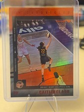 2025 Panini Caitlin Clark Chronicled - Bright Night Eclipses Sun #27 Red Foil