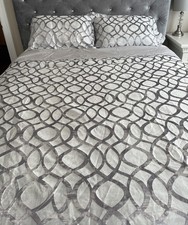 Hotel Collection "Helix" 3 Pc King Duvet Set W/Shams Elegant Luxury