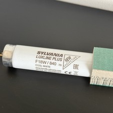 Sylvania Luxline Plus F18W/840 T8 18 Watt Cool White Fluorescent Lamp 590mm 2ft