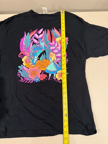 Vintage Disney Alice In Wonderland 90’s Cartoon Large T-Shirt With Absolem - Picture 9 of 14
