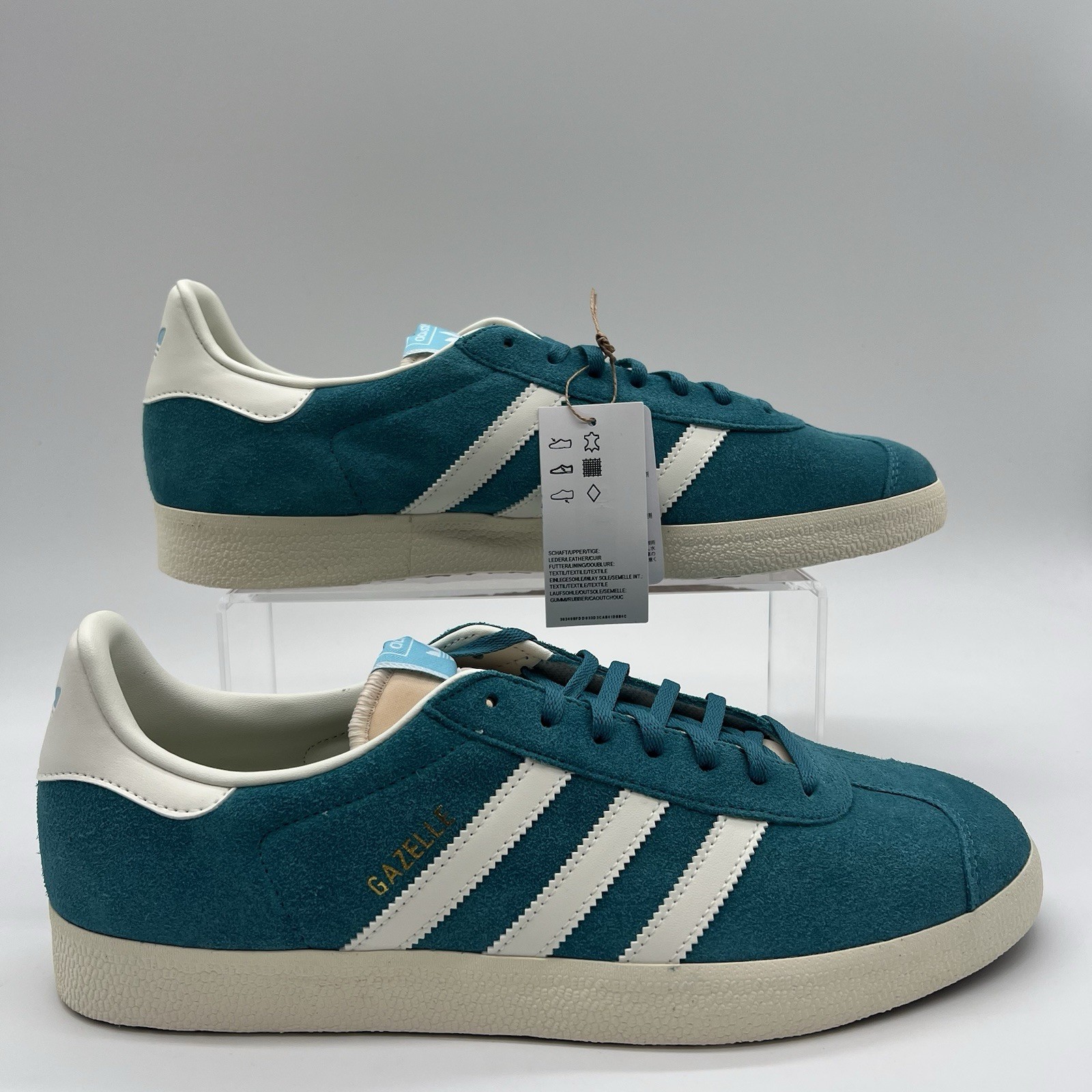 Mens Size 12 Adidas Gazelle Arctic Fusion Off White Sneakers IG1061 NEW