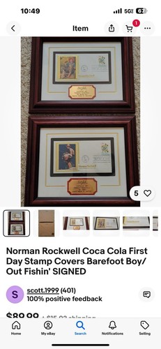 1994 Coca Cola Calendar Set By Norman Rockwell - Picture 11 of 12