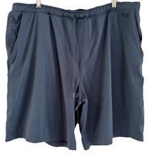 Eddie Bauer Lounge Shorts Men  s Sz XXL Blue Drawstring Pockets Soft Comfy NWOT