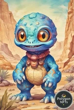 Digital Image Picture Wallpaper Background “ImagiMon Fossils #001” Art PFP