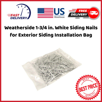 Weatherside 1-3/4 in. White Siding Nails for Exterior Siding Installation Bag