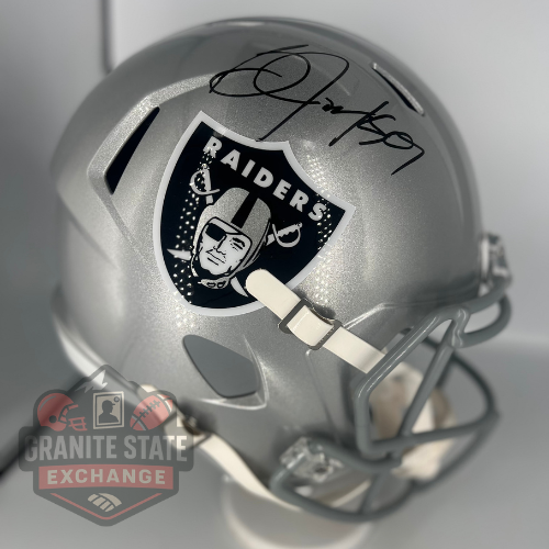 Bo Jackson Autographed Signed Oakland Raiders Raiders Full Size Speed Helmet Beckett Witnessed 