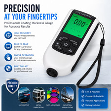 Hw300pro Paint Thickness Gauge For Cars Digital Coating Meter Tool Fast Accurate Hw300pro Paint Thickness Gauge For Cars Digital Coating Meter Tool Fast Accurate