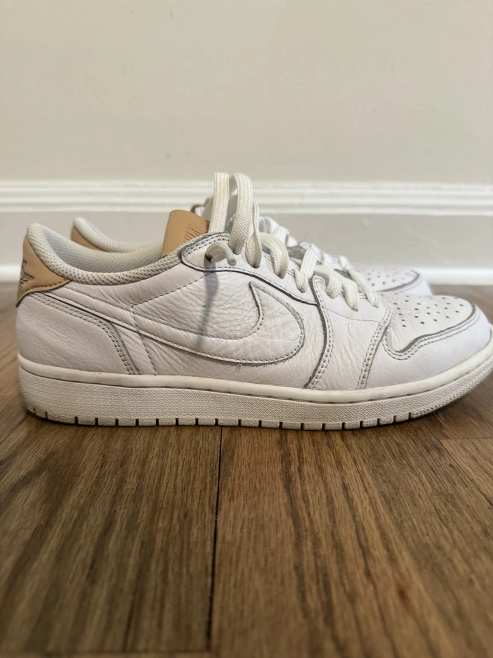 Nike x Air Jordan 1 Retro Low OG Premium 'Blanco Tostado' (905136-100) / EE. UU. 8 Foto 3 de 4