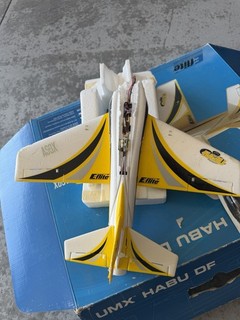 E Flite UMX Habu DF Micro Electric RC Jet Airplane Foam Yellow/White/Black
