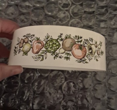 Vintage Spice Of Life Cream Colored Plastic Lid For Stack & Store Glass Canister